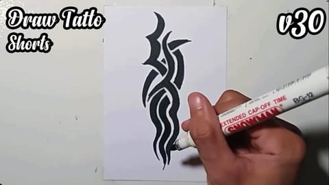 Draw tatto v30 #shorts