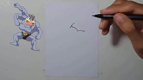 Drawing Pokemon MACHAMP #shorts