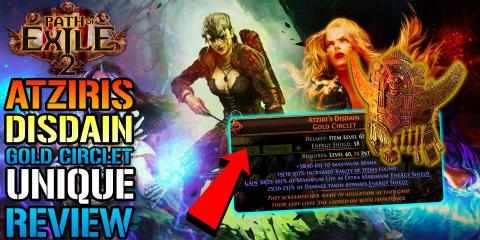 Path Of Exile 2: "Atziris Disdain Gold Circlet" UNIQUE Is...