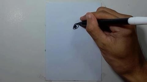 Drawing Crocodile head graffiti with sharp teeth from the...