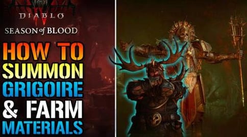 Diablo 4: "Grigoire" How To Summon The NEW BOSS! Farm Mat...