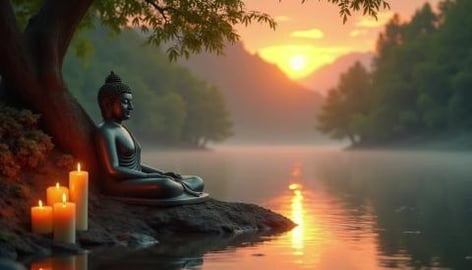 Buddha by the Lake – Relaxing Meditation Music for Reju...