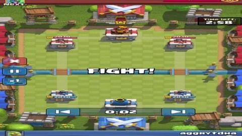 Clash Royale: 21/12 gameplay (overtime win)