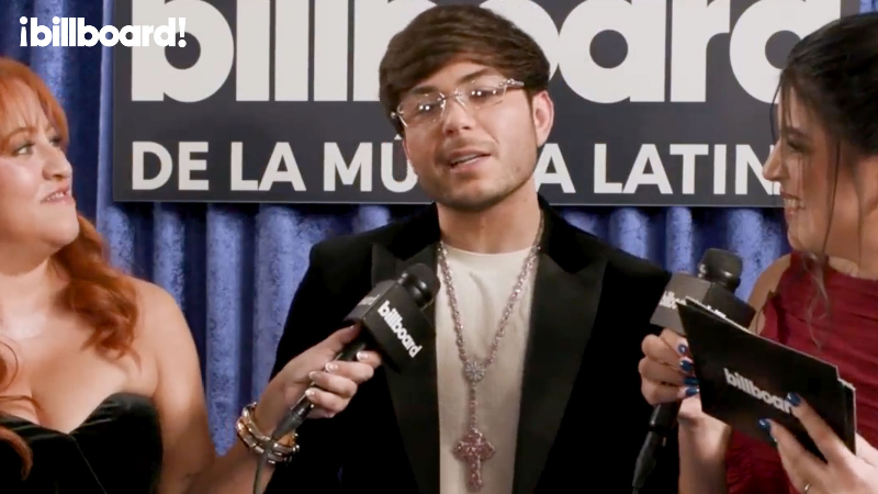 billboard.com - Katie Cao - Tito Double P Raves Over Anuel AA, Teases His New Music & More | Billboard Latin Music Awards 2026