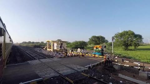Railway Crossing Near Mulvad Station