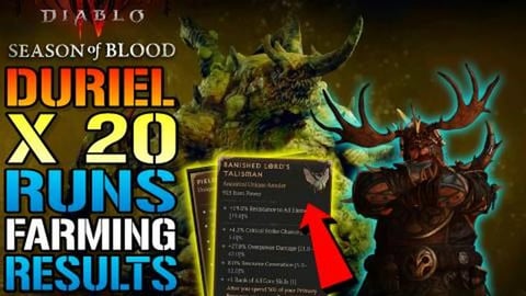 Diablo 4: x20 Duriel Runs! What 20 Runs Get You Farming D...