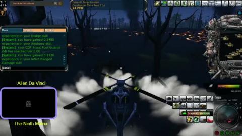 Alien Da'Vinci streaming Entropia Universe in The Ninth M...