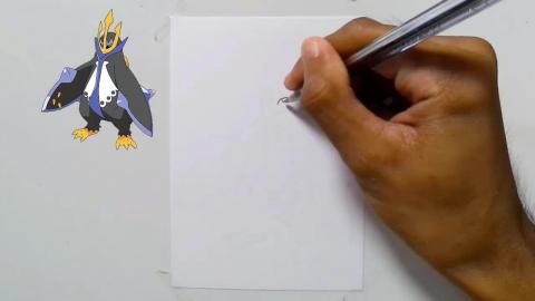 Draw Pokemon Empoleon shorts