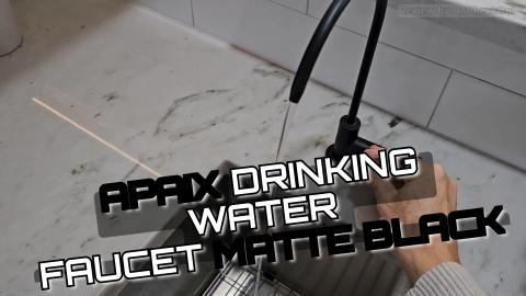 Apaix RO Faucet Matte Black Review — Non-Air Gap Revers...