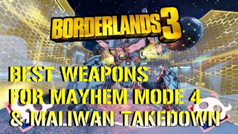 Borderlands 3: BEST WEAPONS For MAYHEM MODE 4! & MALIWAN ...