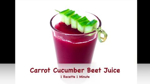 Healthy Vegetable Juice Recipe with Carrot, Cucumber & Be...