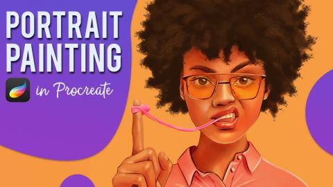 PROCREATE Portrait Painting - Making awesome art on an iP...