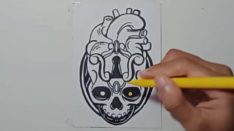 Drawing Graffiti SKULL LOCK 2