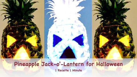 Pineapple Jack-o'-Lantern for Halloween (shorts)
