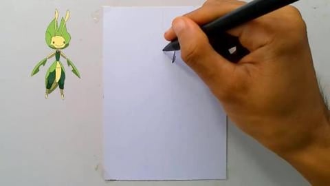 Drawing Pokemon leavanny #shorts