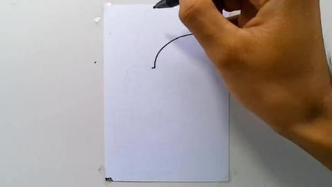 Drawing cartoon spiderman-gwen