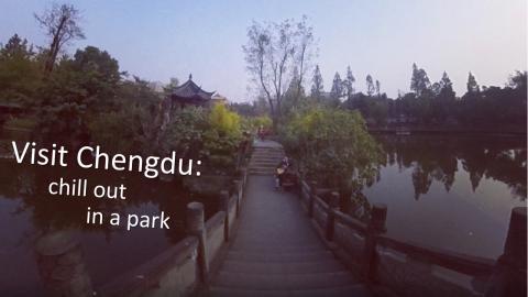 Explore a bridge view in Chengdu, china (one shot experie...