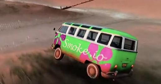 Taking the VW Camper Van out for a ride on the Beach 