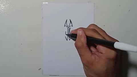 Drawing Tatto Tribal 11 Shorts