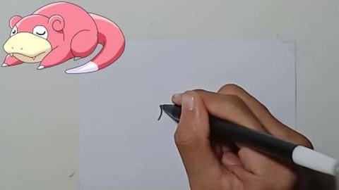 Drawing Pokemon slowpoke