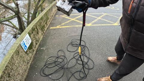 WE FOUND A BOX WITH STUFF INSIDE WITH OUR BIG MAGNET!