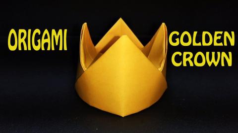 GOLDEN CROWN | Origami tutorial 