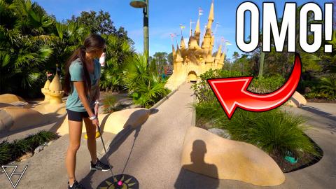 Double Mini Golf Hole In One At One Of The Best Mini Golf...