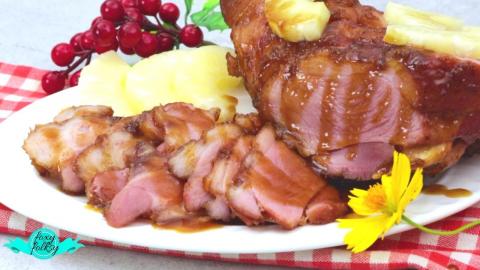 HOMEMADE HAM WITH PINEAPPLE GLAZE (HAMON CHRISTMAS RECIPE...