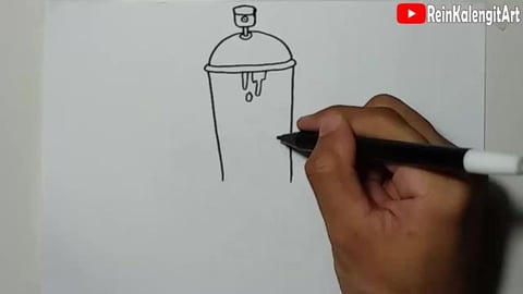 Drawing pilox tongue character graffiti