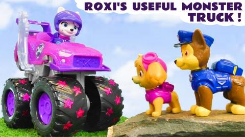 The Paw Patrol Pups get help from Roxi's Useful Monster T...