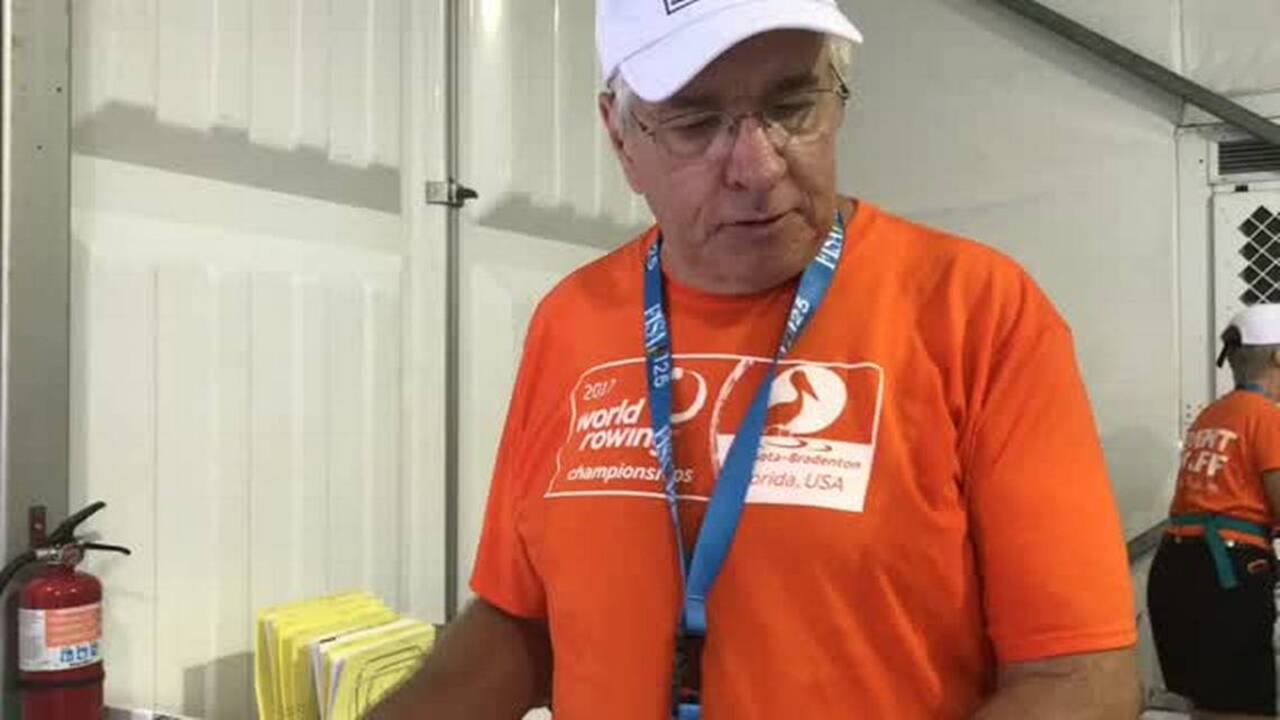 Rowing volunteer helps keep media, public posted on race results