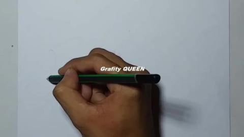 Drawing Graffiti text QUEEN