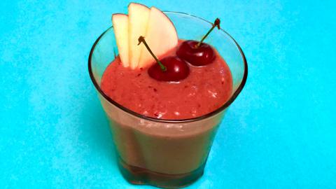 Cherry Apple Cranberry Smoothie / Healthy Recipe