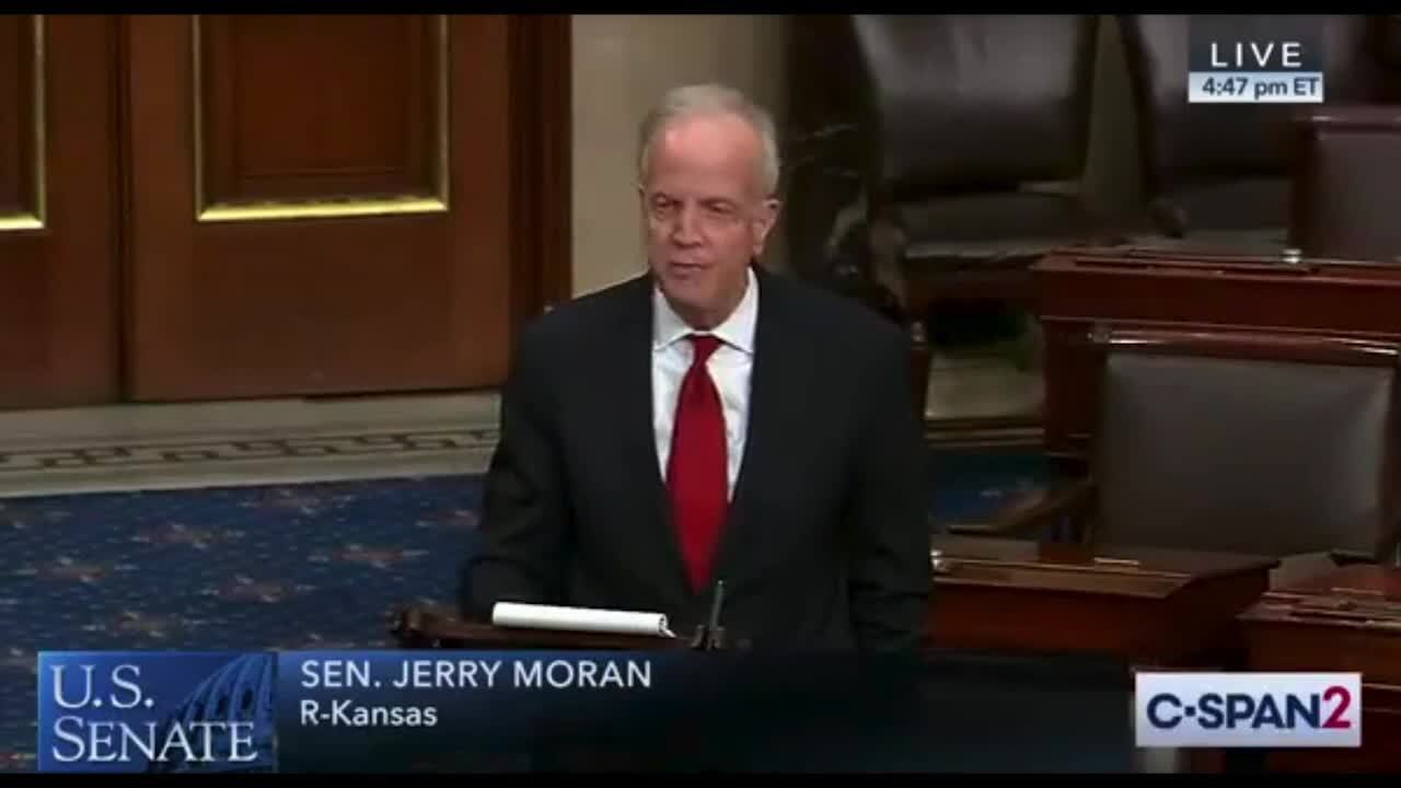 Sen. Jerry Moran gives emotional speech on coronavirus' impact on ...