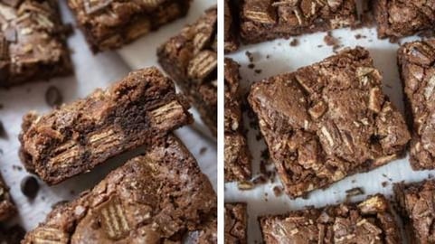 Baking Kit Kat Brownies