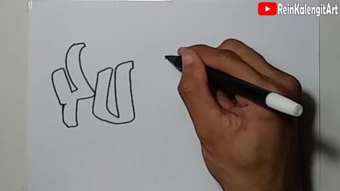 Drawing Grafiti Name Yusuf