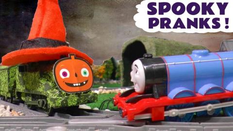 Thomas and Friends Toy Train Halloween Pranks Story with ...