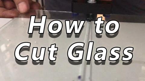 How to cut glass (using a glass cutting tool)