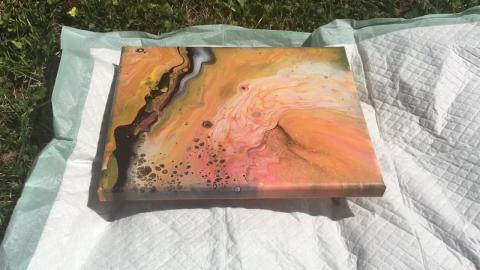 2020 Fluid Art #67 - Dried Results