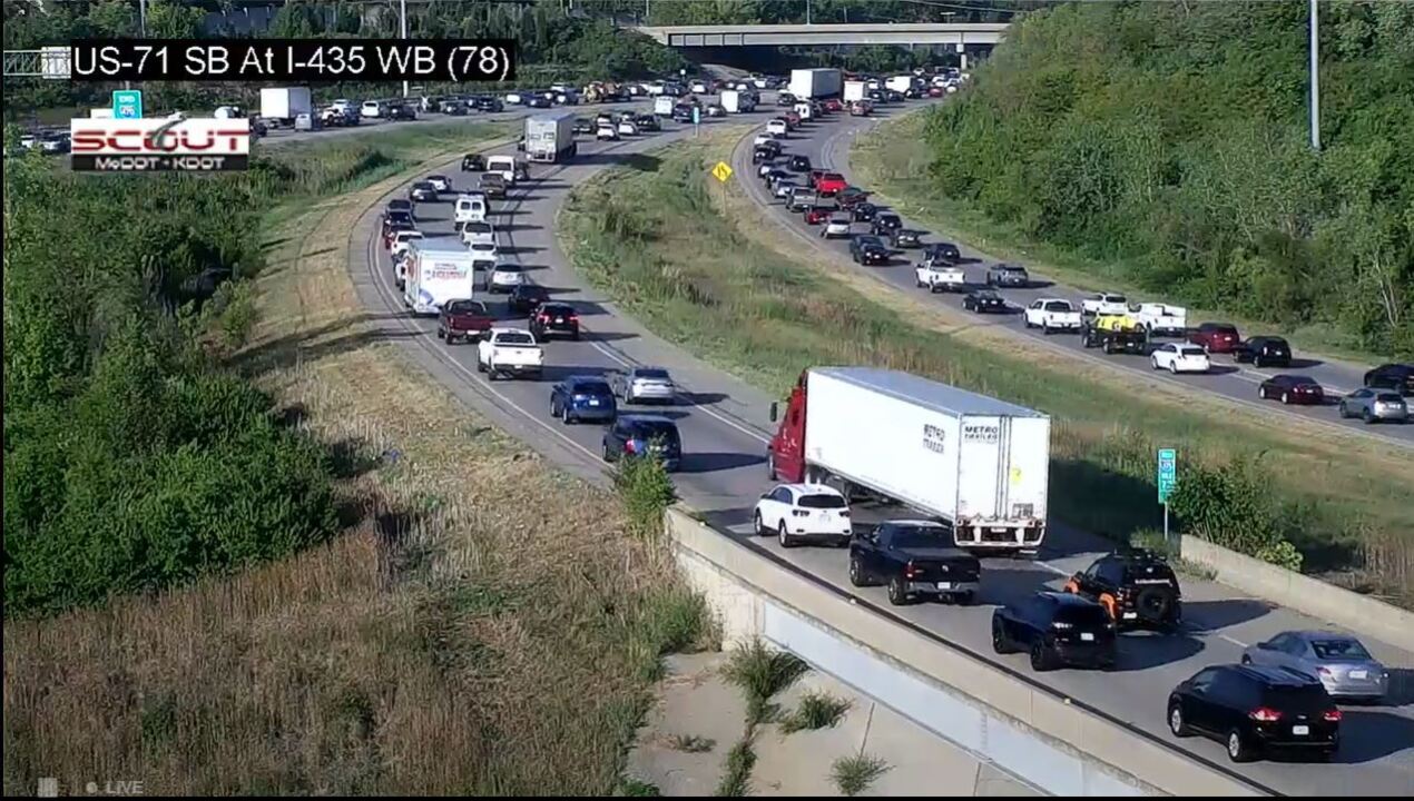 Traffic cameras Urgent bridge repairs create traffic backups in south Kansas City Kansas City