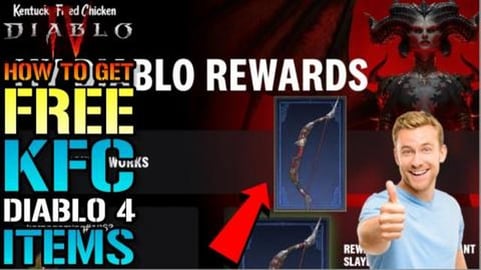 Diablo 4: FREE KFC Cosmetic ITEMS! This Is Not **CLICKBAI...