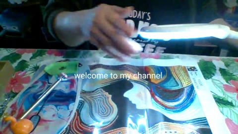 wip..mother and child diamond painting 10/25