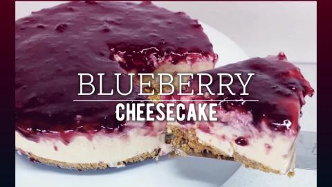 No Bake Blueberry Cheesecake