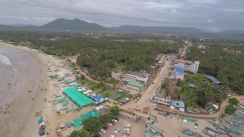 Murudeshwar Town | Bird's Eye View | Karnataka