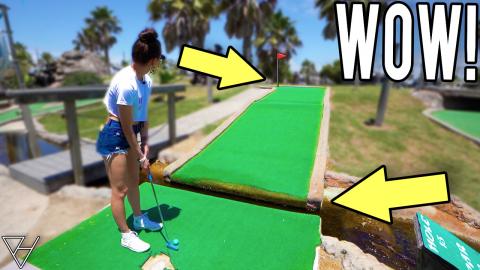 Awesome Homemade Mini Golf Course at an RV Park! - Part 1...