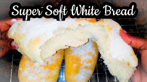 Super Soft & Light White_Tea Bread At Home.