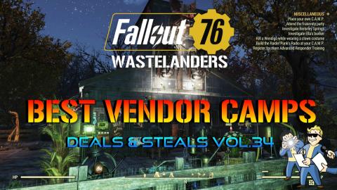 Fallout 76 Wastelanders: Best Vendor Camps Deals & Steals...