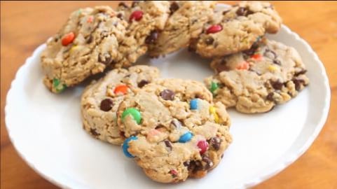 Soft & Chewy Monster M&M Cookies | SweetTreats