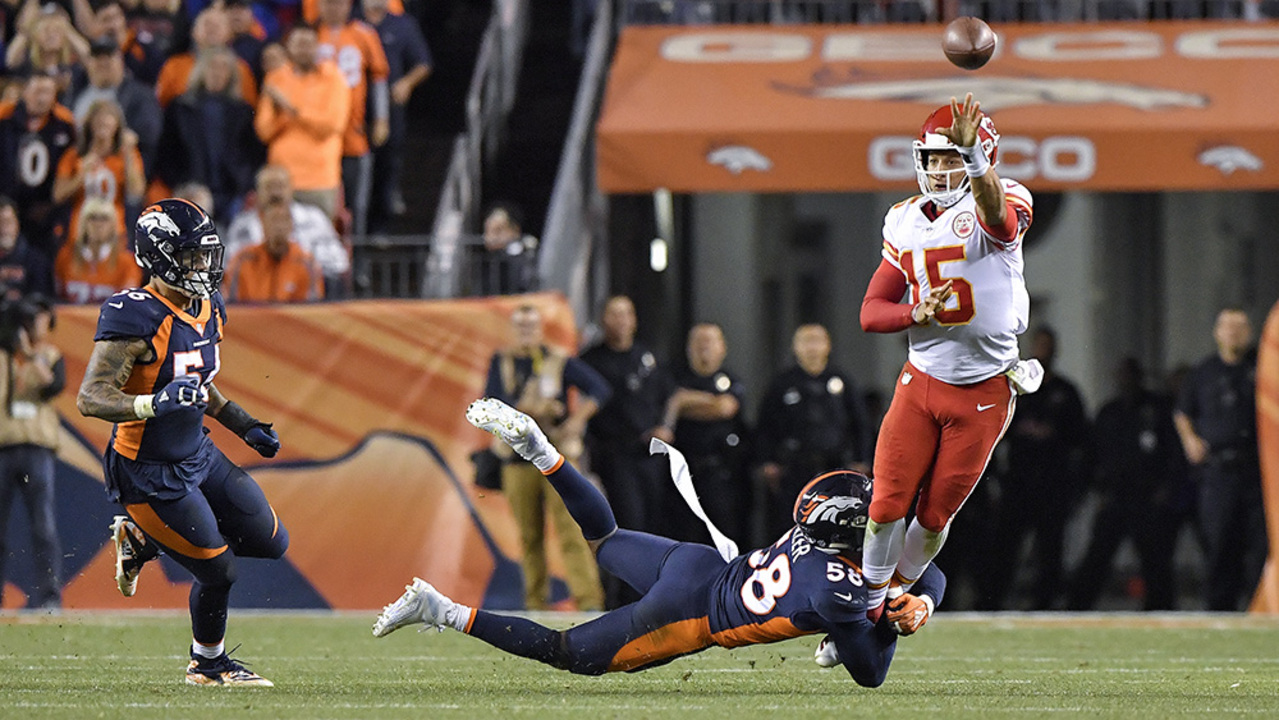 Chiefs quarterback Patrick Mahomes has 11 interceptions, but Broncos still  expect him to make uncanny throws