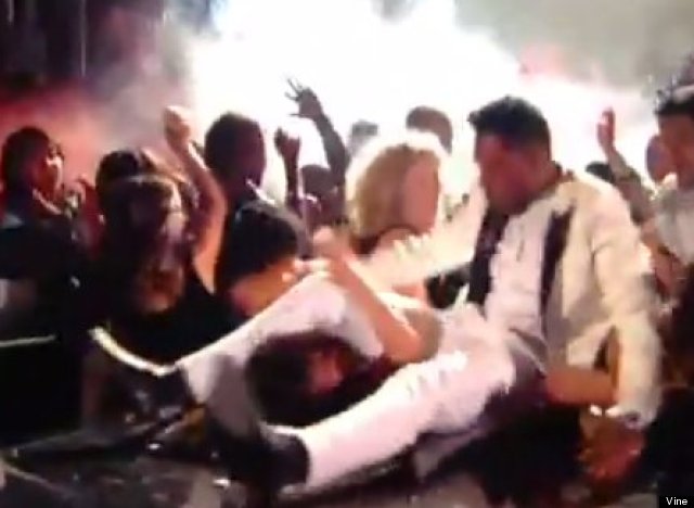 Miguel's Jump Kick Fail Results In Singer Landing On Fan's Neck ...